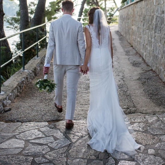 NWT BHLDN Madeline Soft Luxe Fine Tulle Classic Cathedral Bride Wedding Veil - Picture 6 of 7